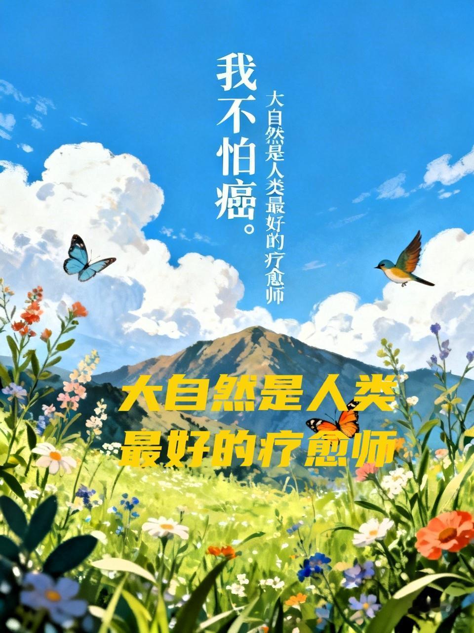 我不怕癌
醒来就重启动身体
让快乐的旋律充盈
把阳光注进心田
遮盖屏蔽所有的阴霾