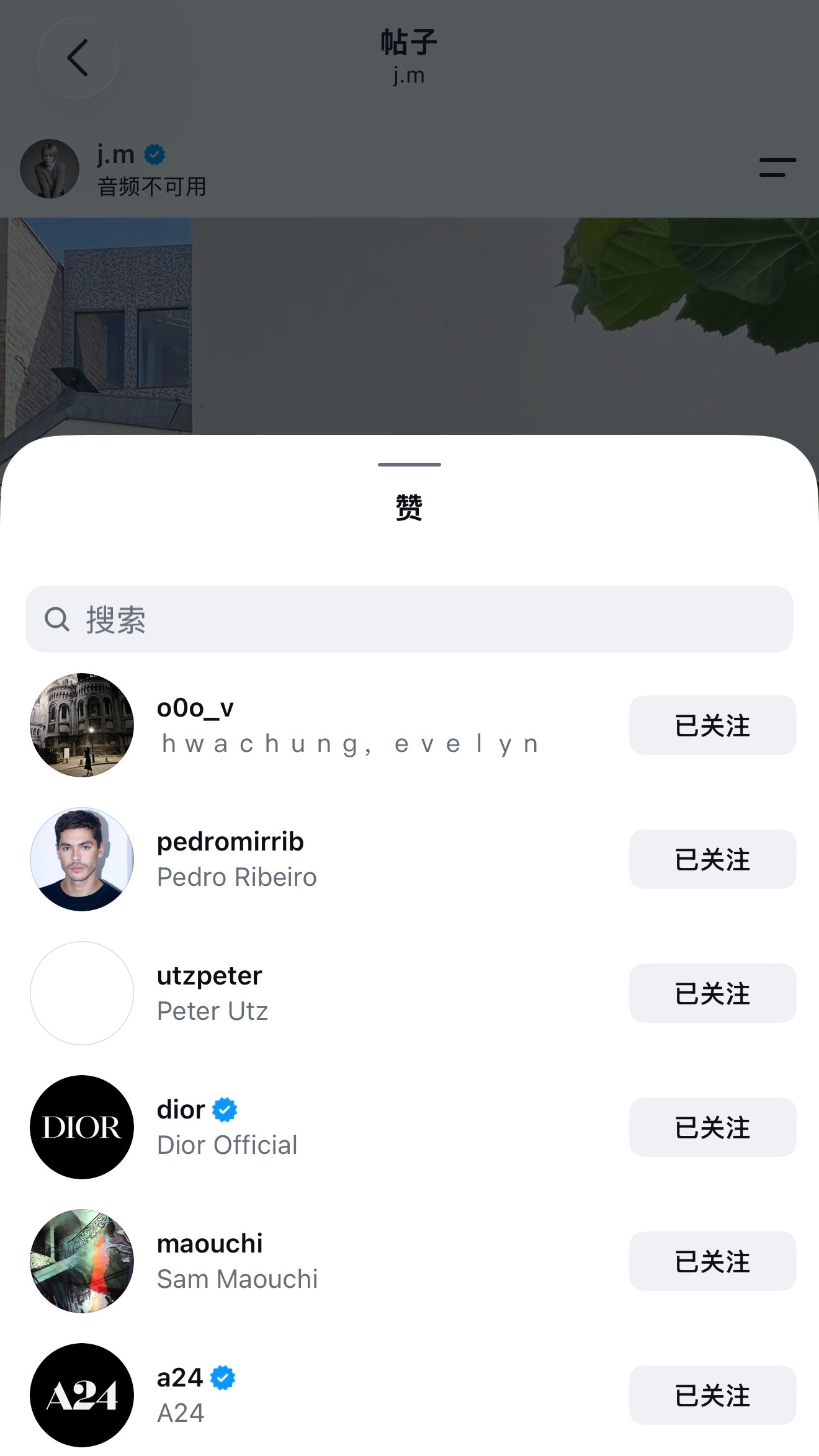 朴智旻[超话]  Dior官方和A24官方都点赞了朴智旻的Dior x A24亚