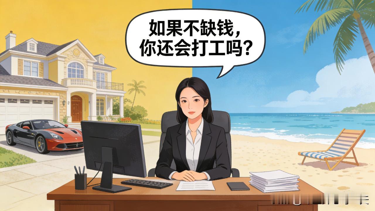 如果有一天，我不必再为钱发愁，不用为生活低头，我还会工作吗？

我想，我依然会。