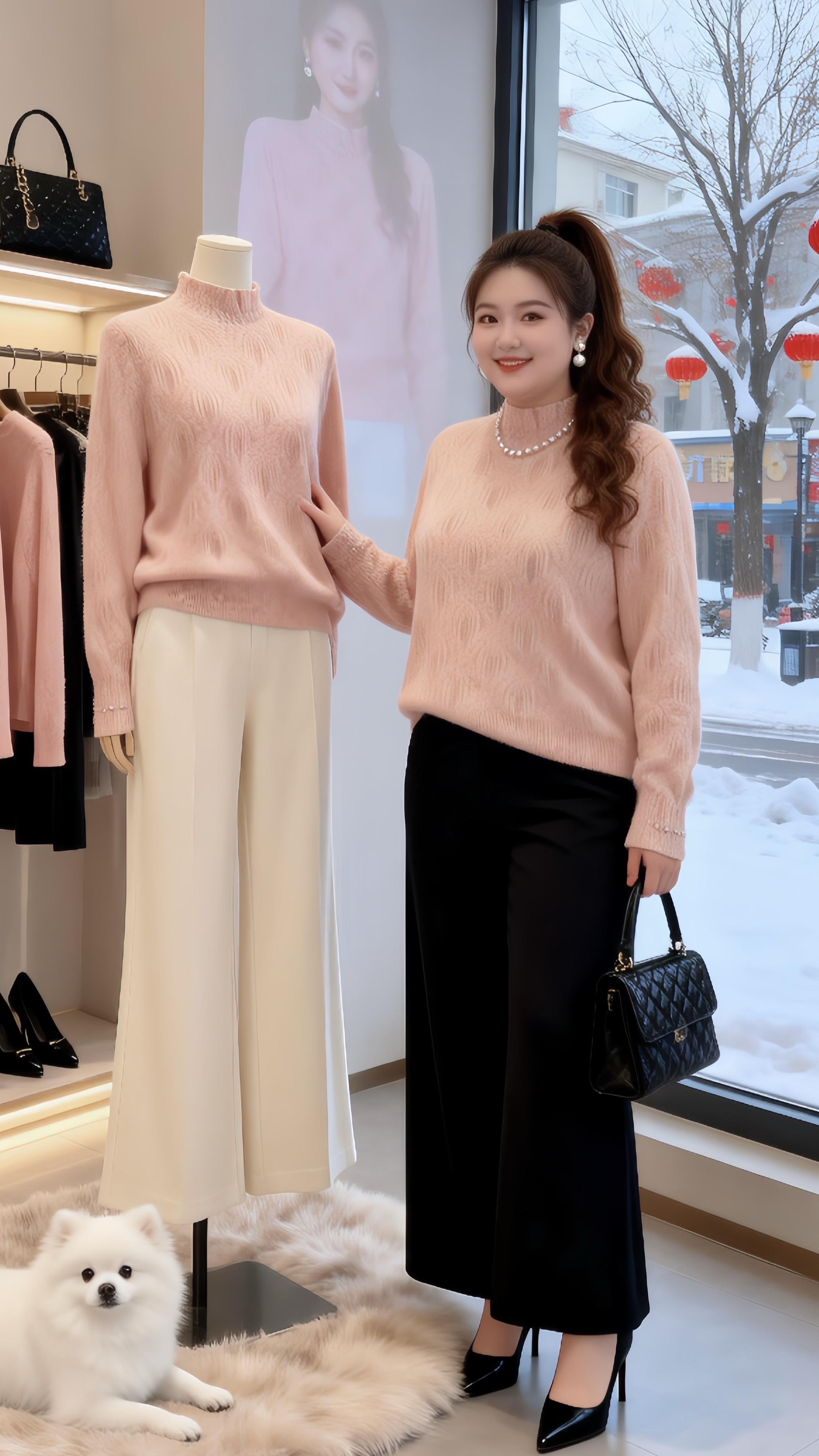 大码穿搭 针织毛衣 高级感穿搭 脱下外套也体面的秋冬内搭冬季实穿型衣服分享