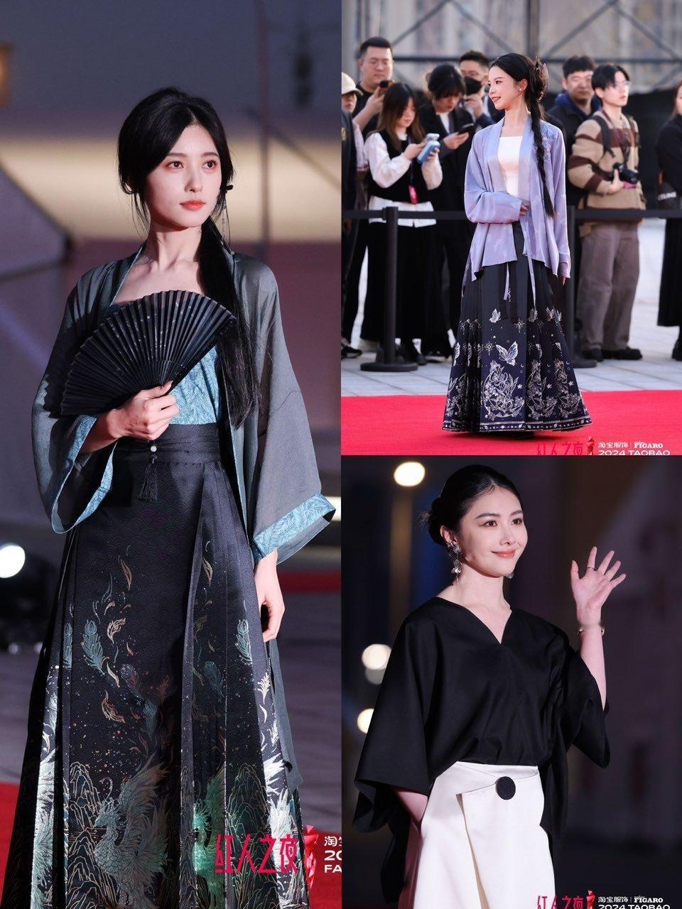 #统一了00后审美的新中式美学#姐妹们，突然发现了新中式和红毯的神仙适配！[收到