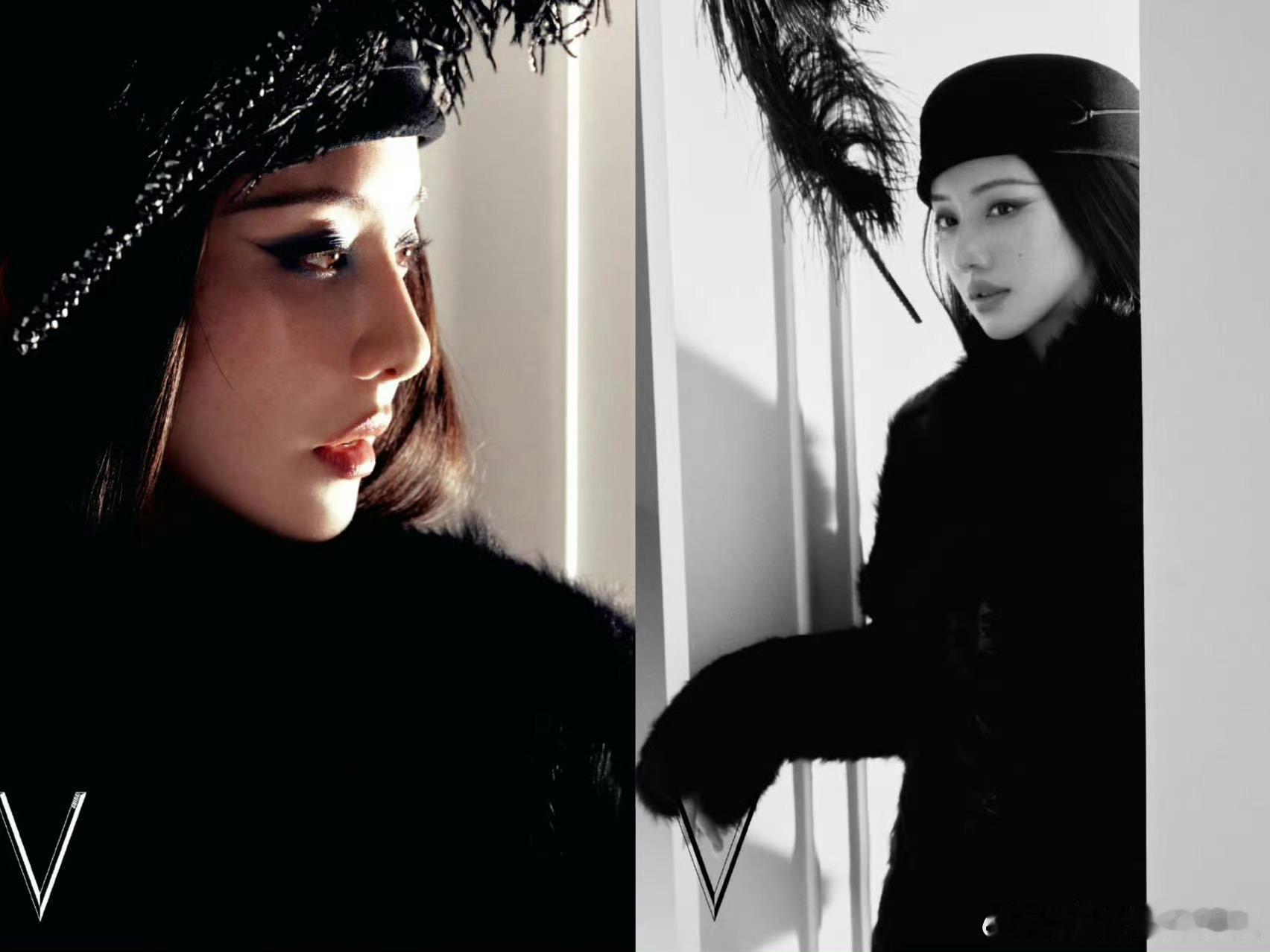 王鹤润蓝色眼妆好魅 王鹤润克莱因蓝眼妆太惊艳！冷调色彩搭配上扬眼线，清冷又魅惑，