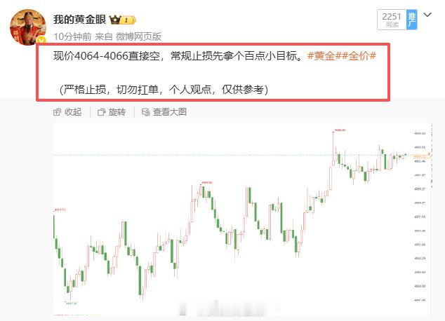咱们4064位置附近的空单在4067位置加仓一次，行情回落4063位置抛掉低位空