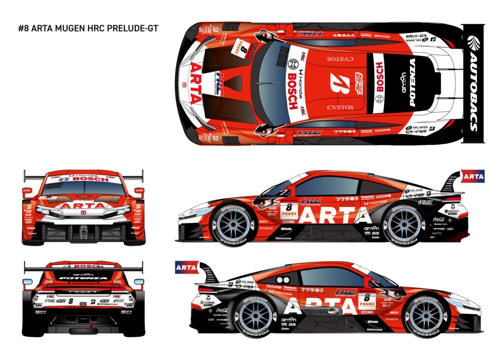 ARTA Mugen揭晓其出战2026赛季Super GT的两台本田Prelud