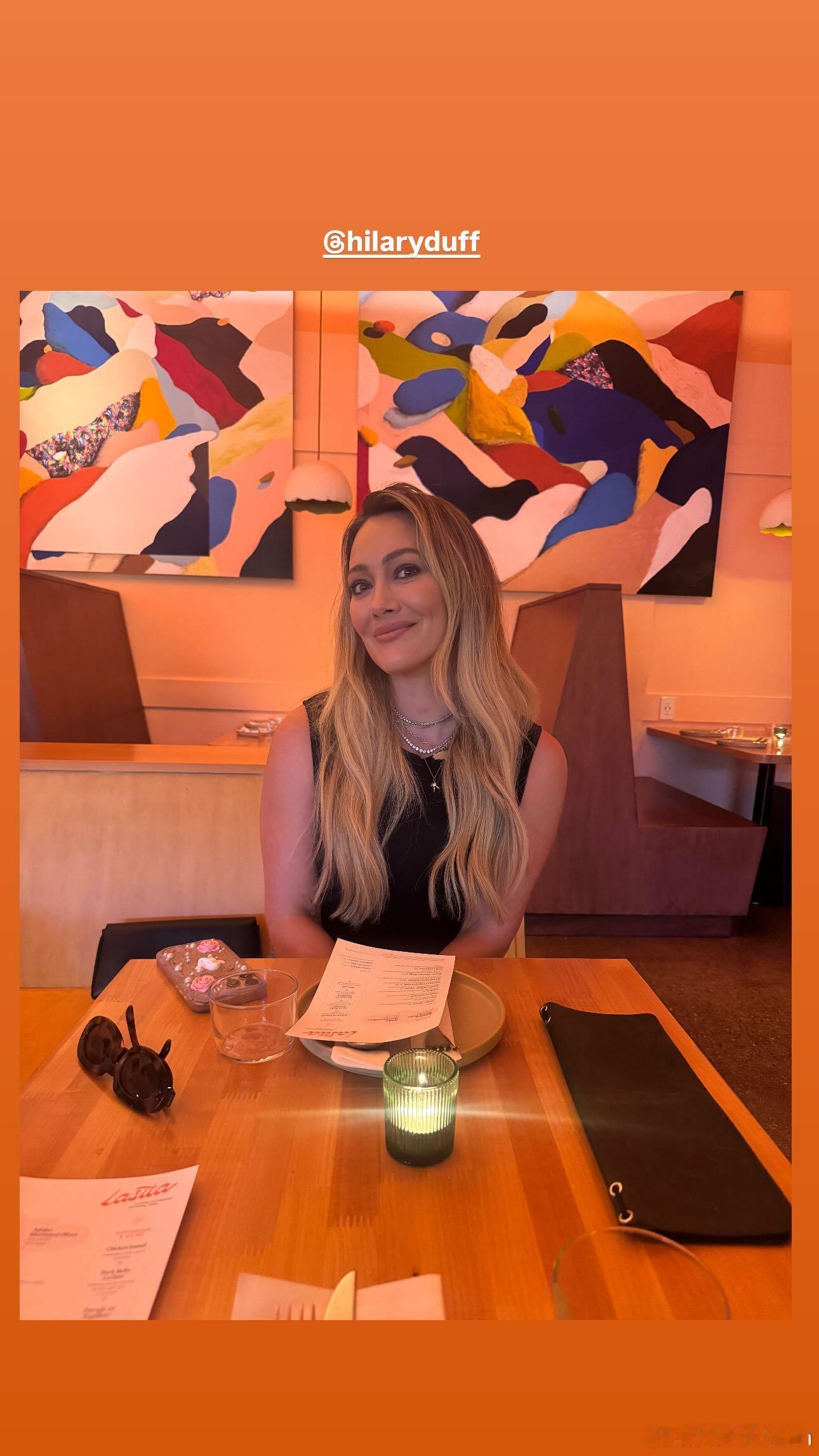 Hilary duff希拉里达芙新私照，和老公Matthew koma享受约会之