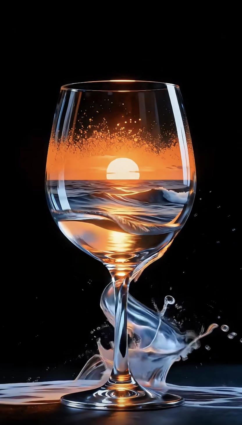 上联：人生好似杯中酒
下联：一念犹如石上苔