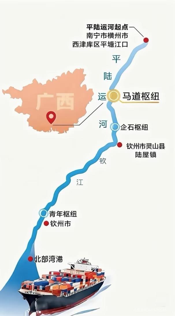 560公里航程缩短，切走的到底是哪部分生意
727亿修了条河，把西江和北部湾直接