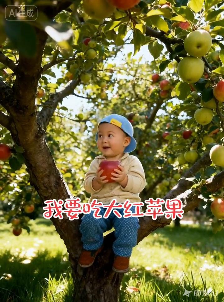 我要吃大红苹果。