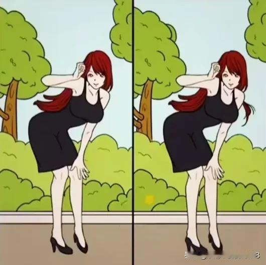 绿树环绕，倩影如画
考眼力能快速找到5处不同吗[灵光一闪]