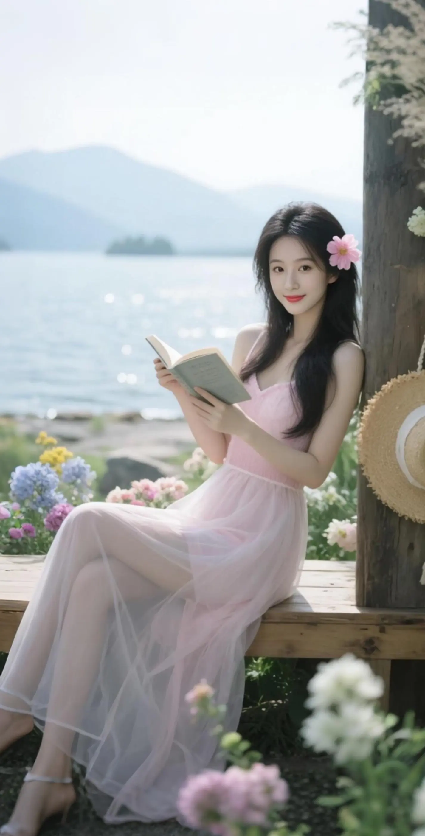 AI湖畔森系写真 随变ai随便玩