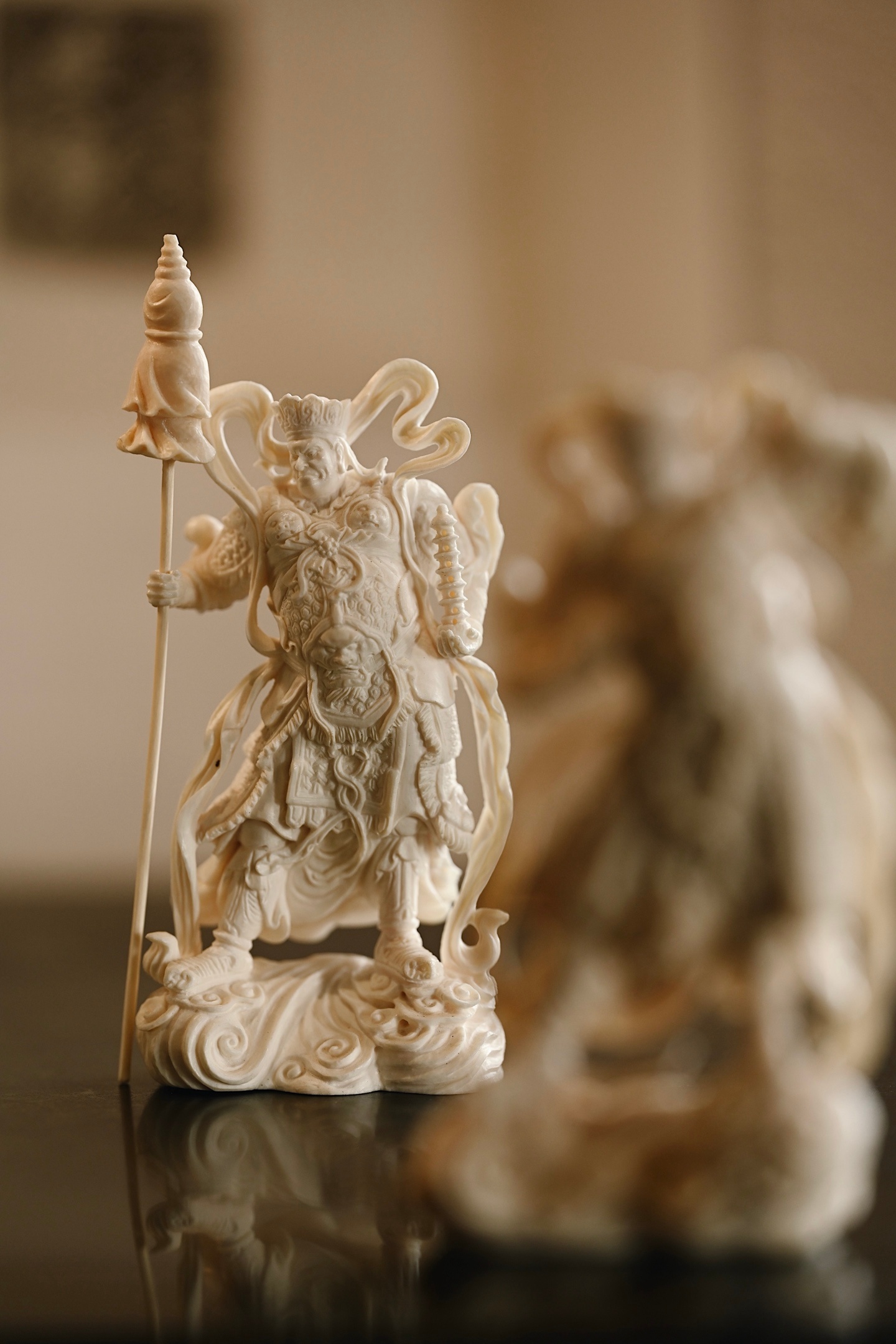 猛犸 | 四大天王用料考究，纯手工立体雕刻，东方持国天王、南方增长天王、西方广目