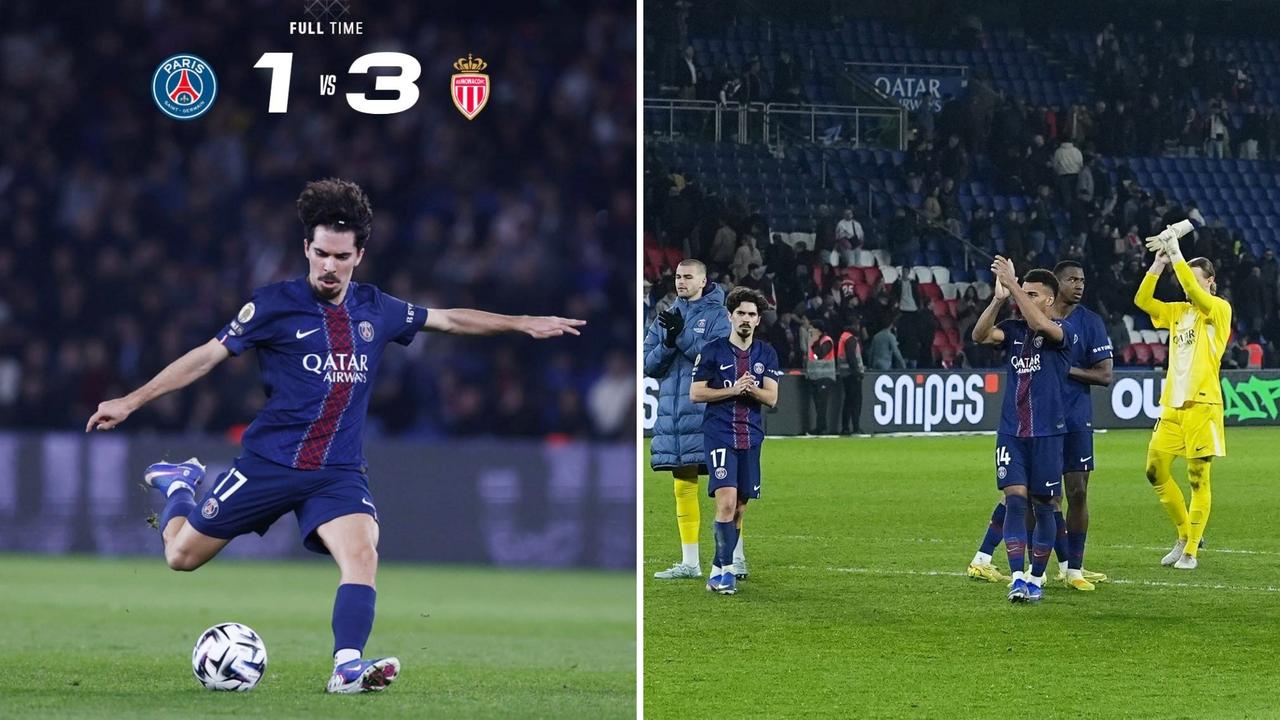 法甲：巴黎主场1-3负于摩纳哥，依旧4分领跑榜首。
巴黎失误送礼，遭遇联赛主场首