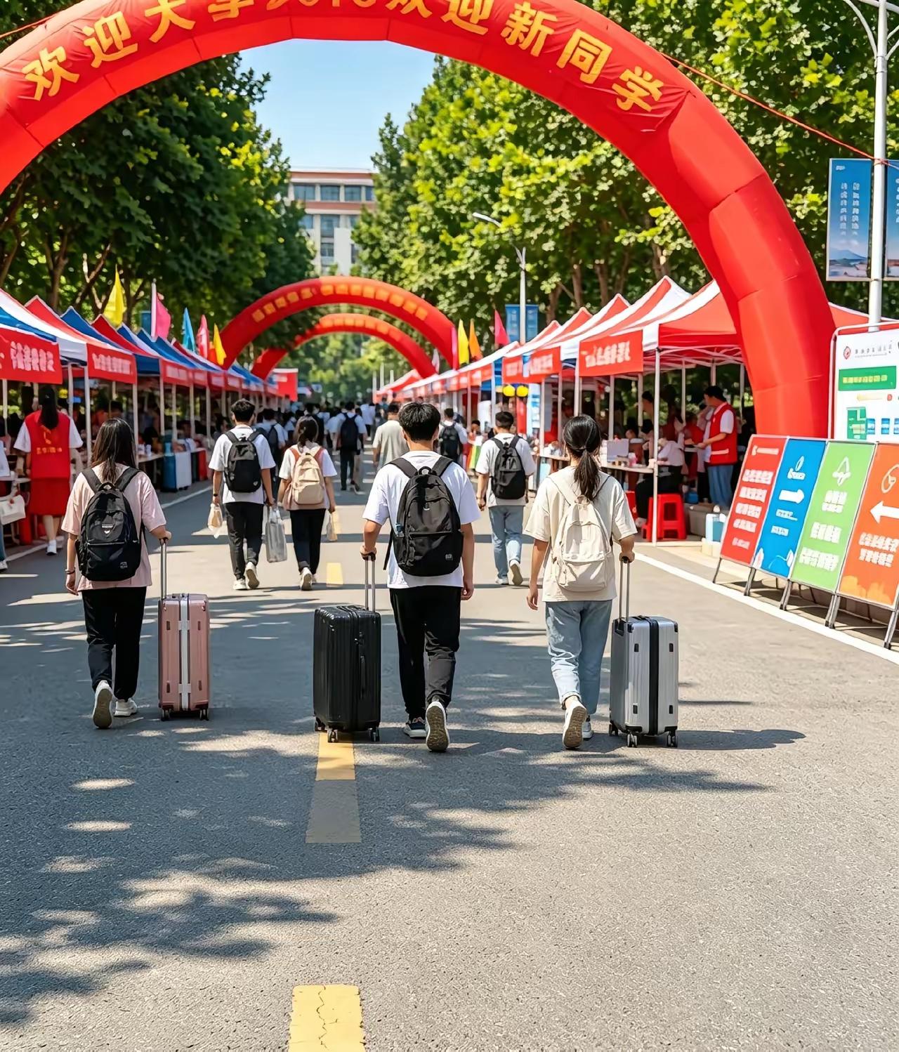 从“加长床铺”到“未来产业”，这所大学的新生报到日透露了什么？

大学迎新，常见