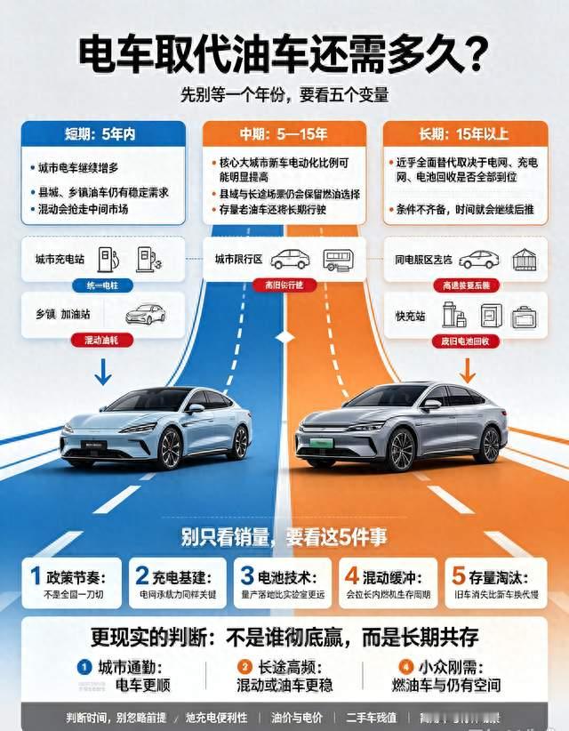 你认为电车取代油车还需多久时间