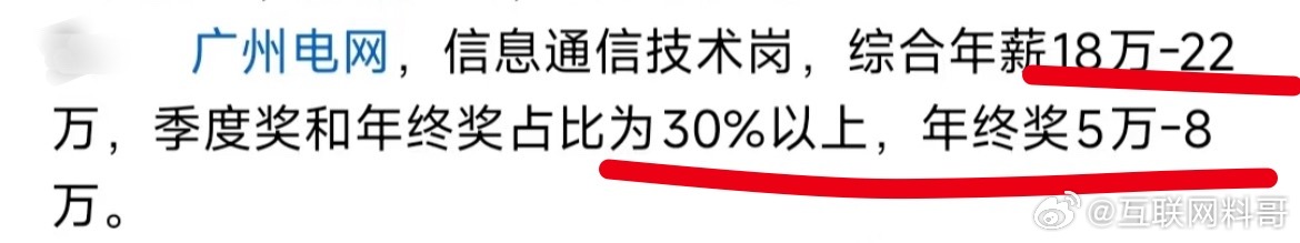 广州电网真实工资待遇。 ​​​
