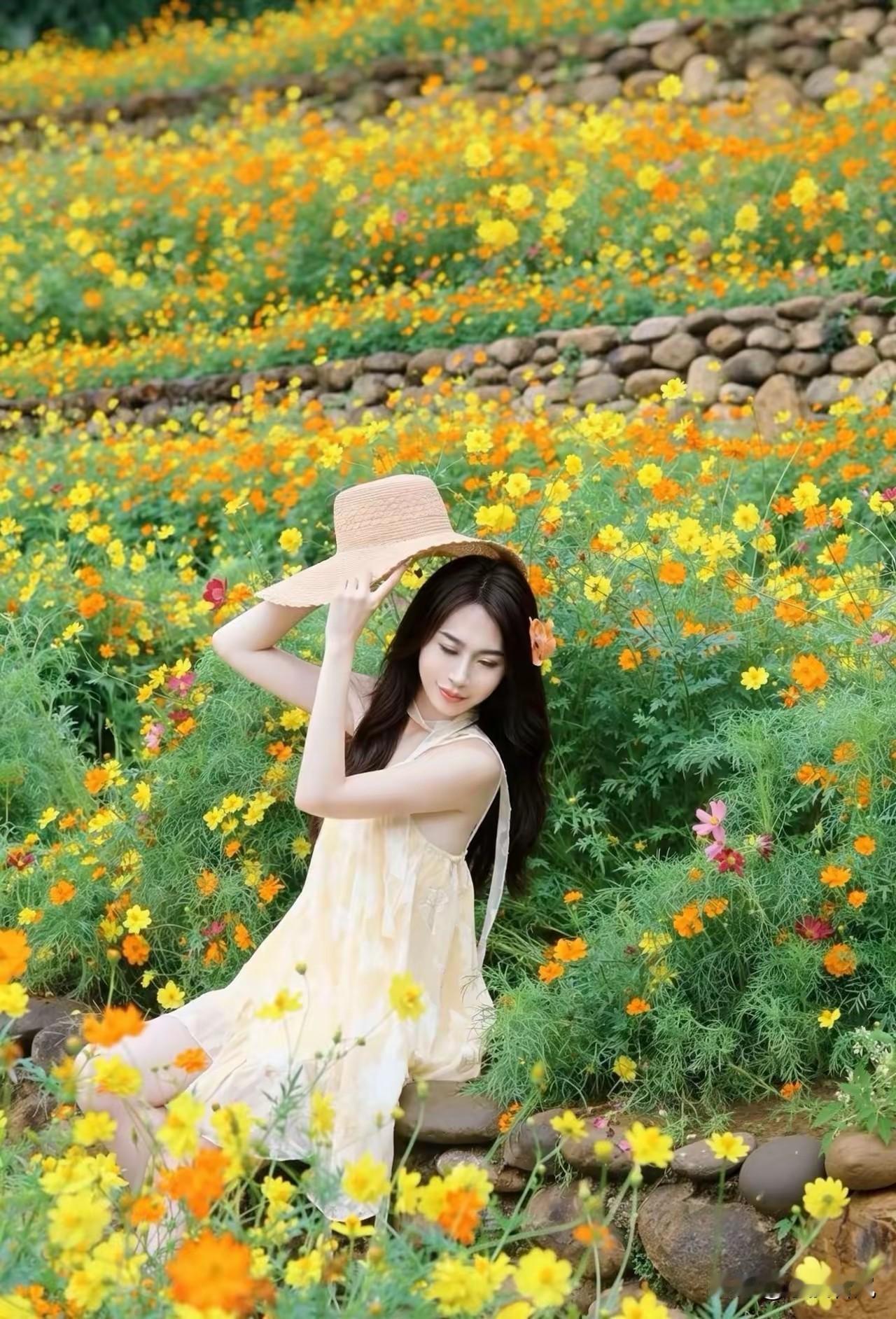 长相思
文/小溪若岚
花满坡，影婆娑。(婆出律，不改了)
人在花中欢语多，
凉风