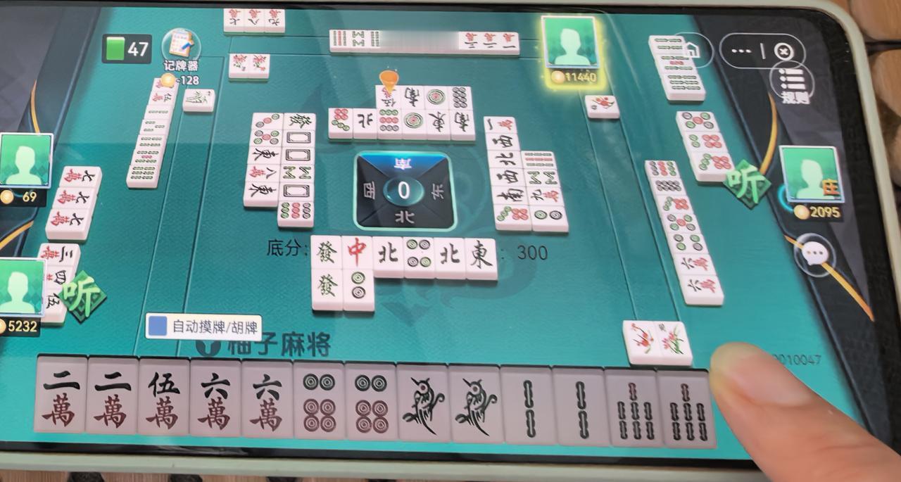 虽说我也打了一年的麻将，没有参与实战，都是在手机上打的，但是最起码，怎么赢我还是