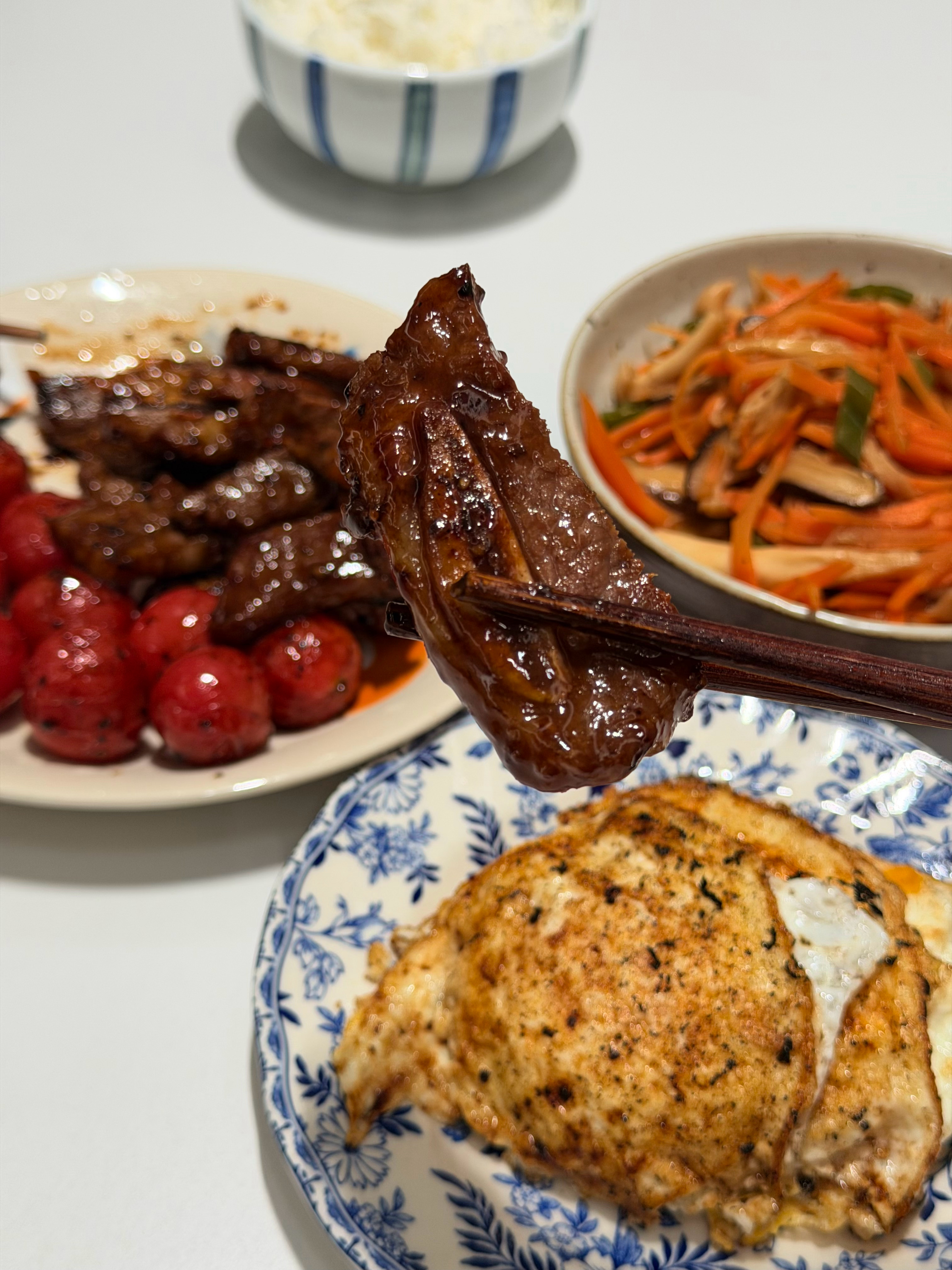 山姆的牛仔骨你们就买去吧，用日式烧肉汁煎一下太香了 ​​​