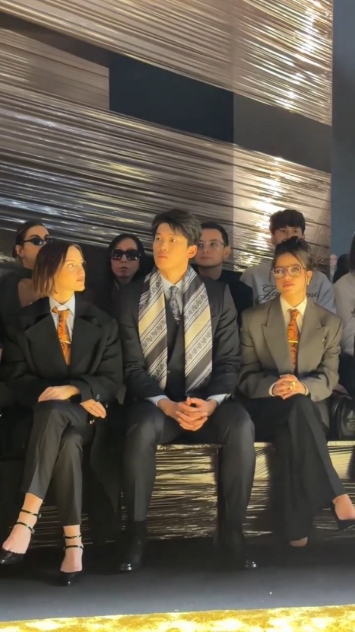 汪顺在米兰时装周，高智感的商业精英G社拍的汪顺