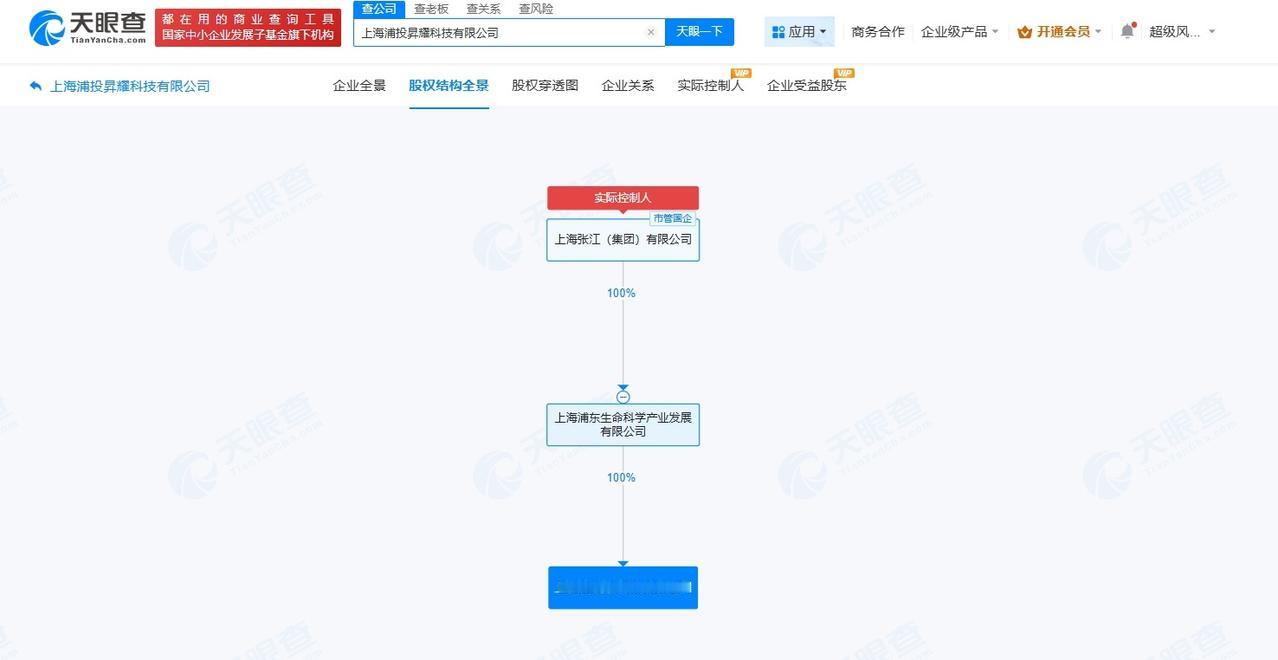 张江集团成立浦投昇耀科技公司注册资本1.1亿
天眼查工商信息显示，近日，上海浦投