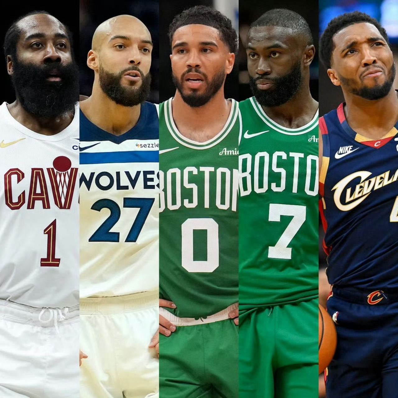 现役球员中连续进入季后赛次数最多的球员们哈登17次位列榜首！戈贝尔——10次塔图