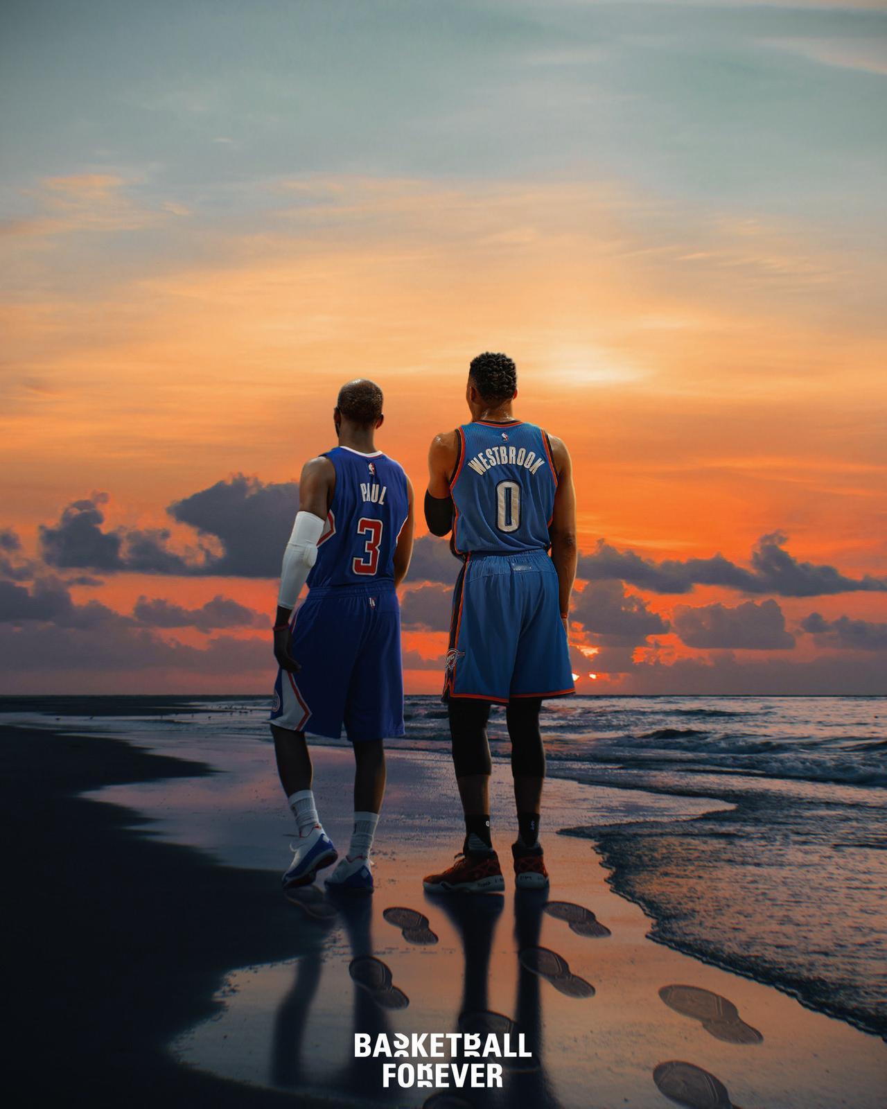 同一年退役的保罗与威少要一起去度假了。
近日，前NBA球员马特-巴恩斯在播客节目