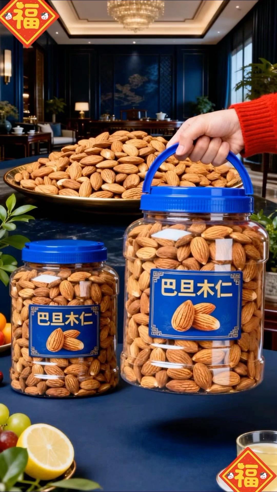 精选大颗粒巴旦木仁，天然果香浓郁，香脆可口，健康坚果首选。