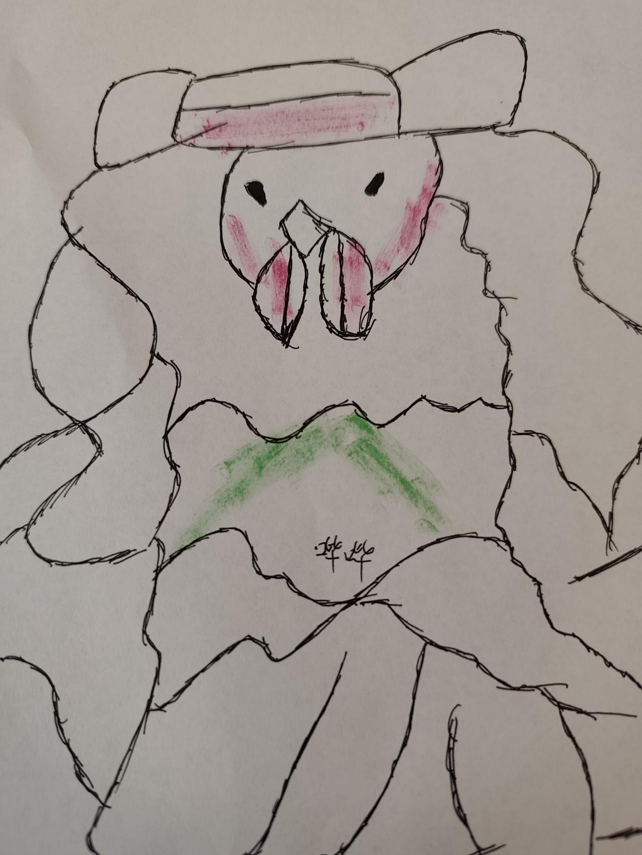 我家养了一只鸡它的名字叫哔哔下了十年蛋如今我又忆起你鸡哔喵 .