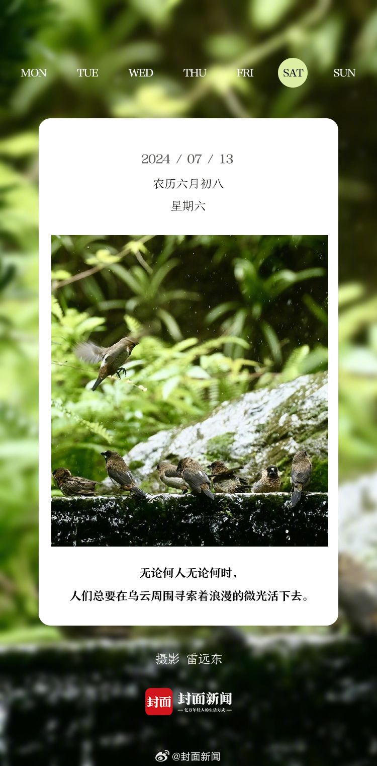 #小封日历# 早安！今天周六啦~#休息日你一般多久起床# ​​​