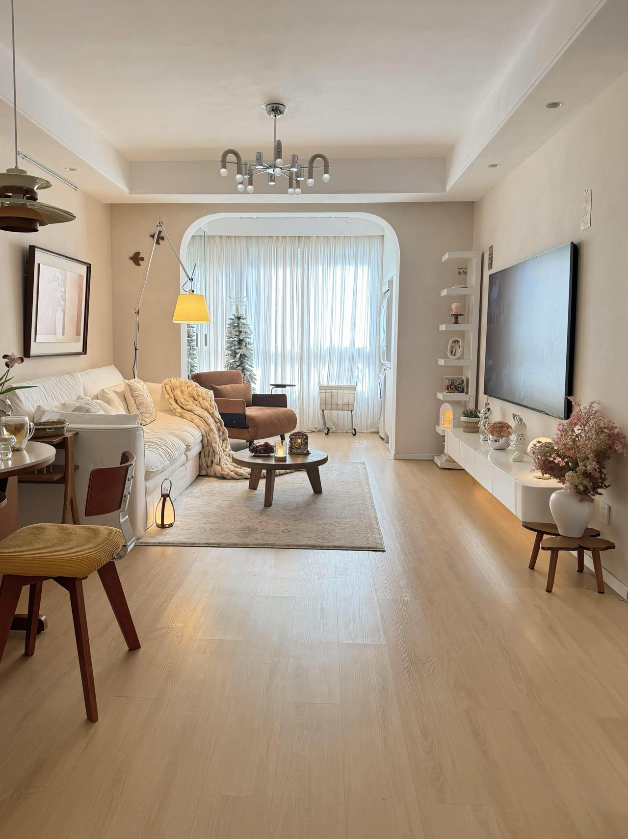 68平的小房子，也可以住得很舒服
套内68平的房子，不浪费1㎡空间，不将就细节，