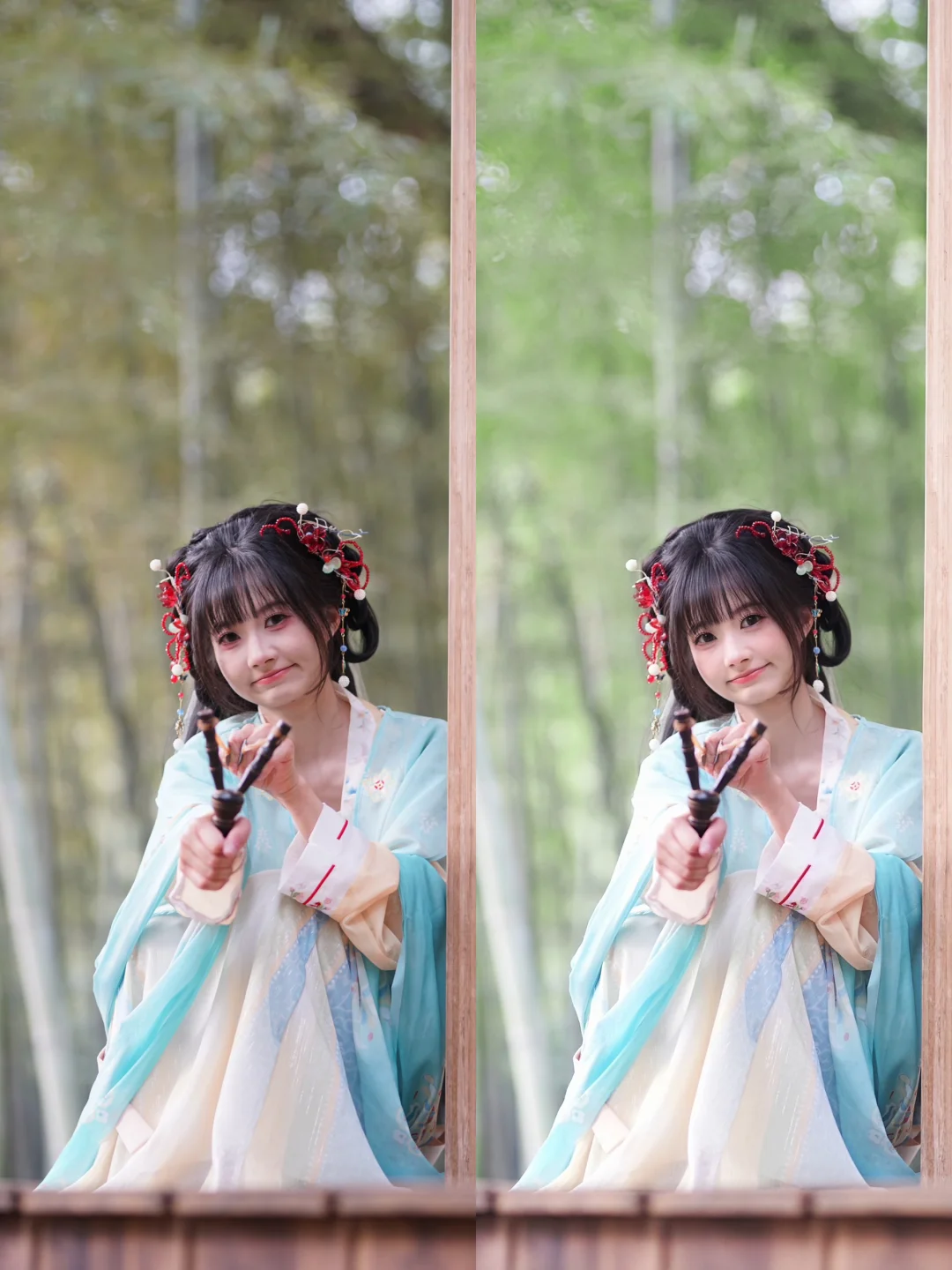 cos凌妙妙修图前后对比