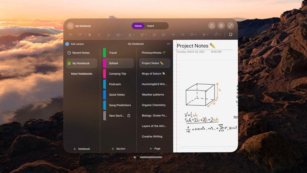 继 Word、Excel 等生产力套件适配了 Apple Vision Pro 