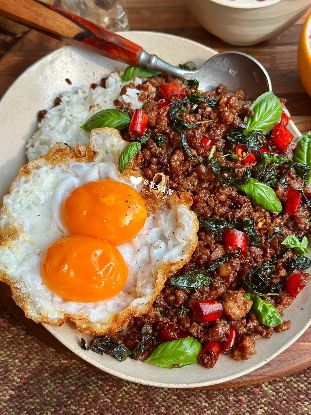 总结✍🏻好吃的泰式打抛饭🇹🇭香到离谱！