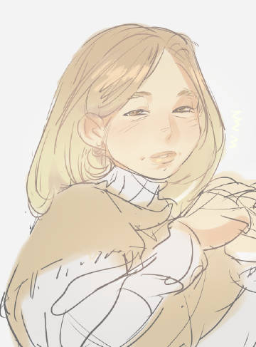 小帅干尸画一半突然出现性感阿姨一位