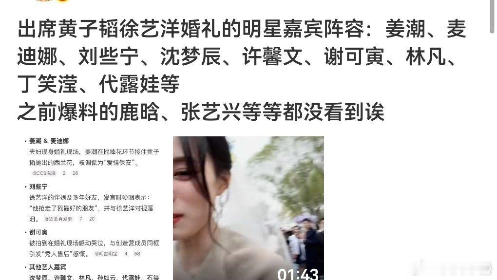 太失败了吧还不如袁诗晓霍唐昀各自婚礼那几年，查无红点儿都宾客 ​​​