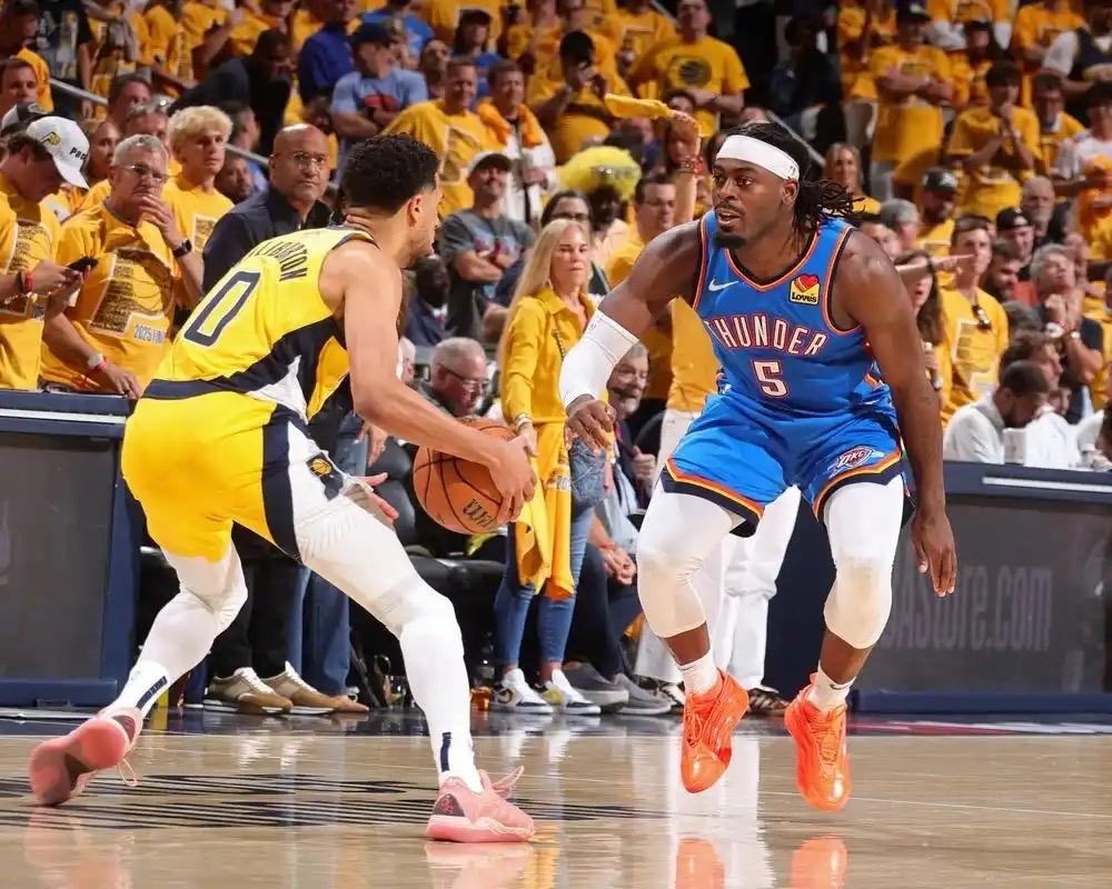 还的是你！去年总亚军逼出最强的MVP～

步行者客场挑战雷霆，看是一场普通的常规