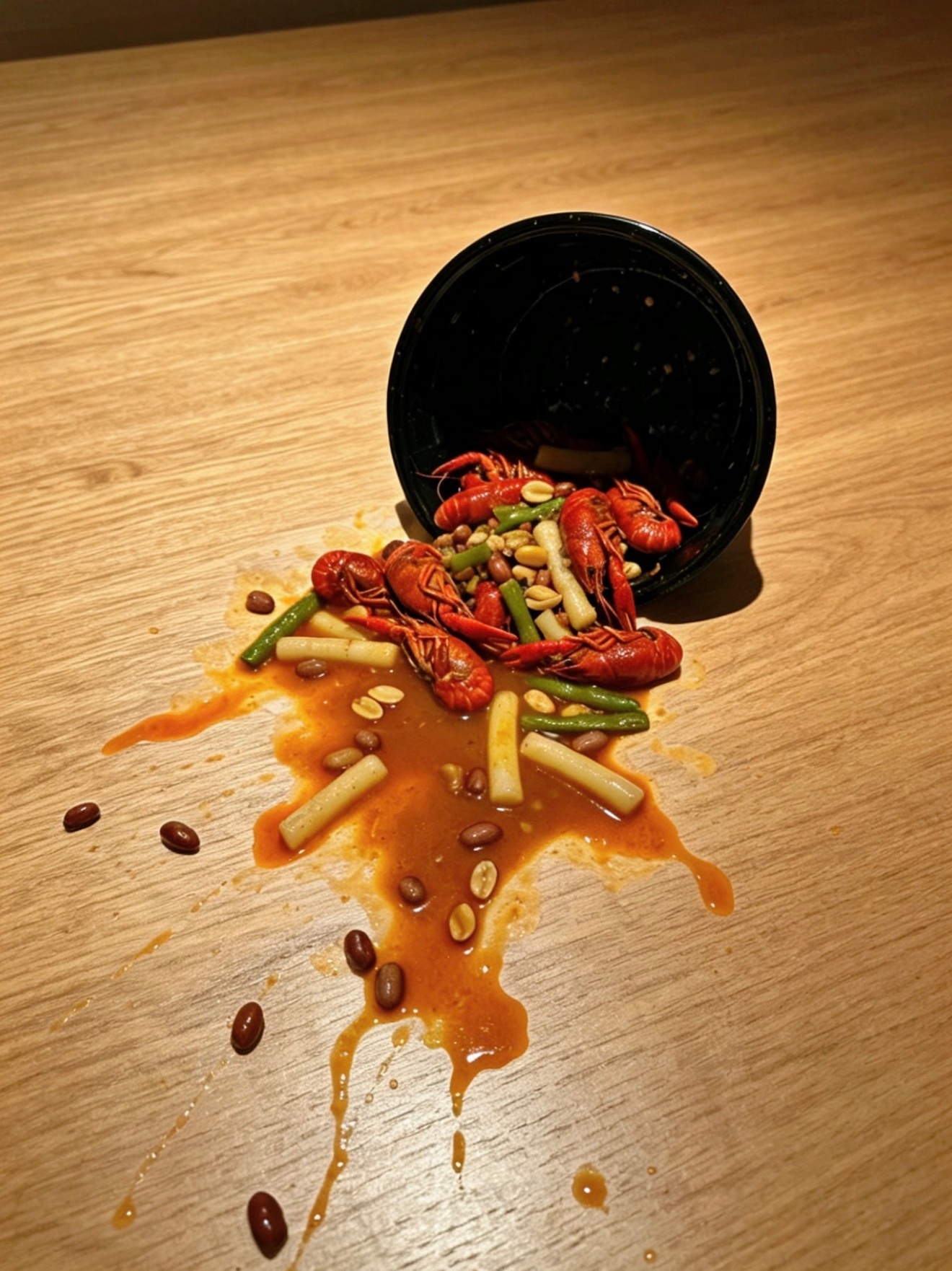 顾客说外卖员把餐撒了，这是ai吗？ 