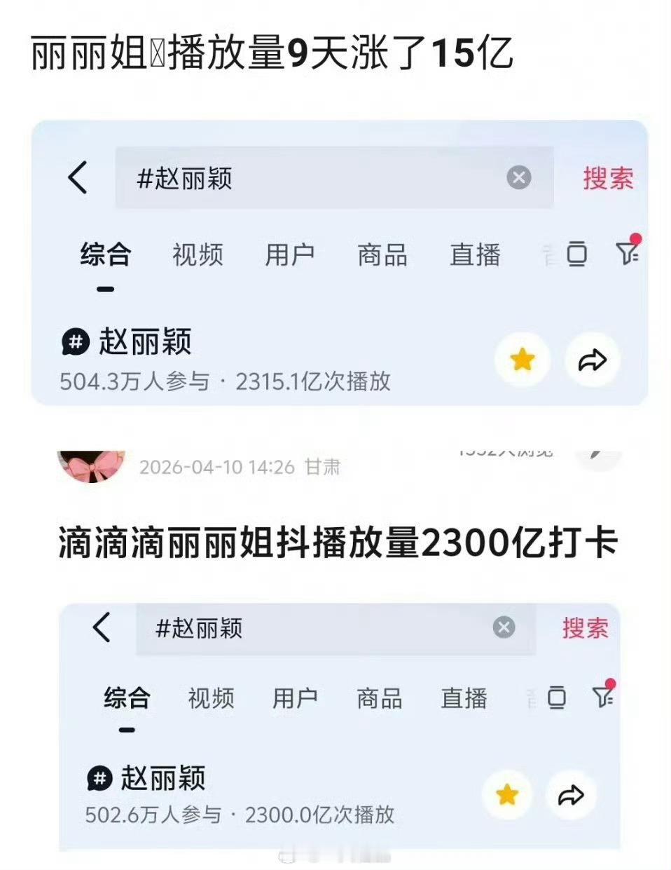 丽的影响力恐怖如斯，没出来都这么顶 