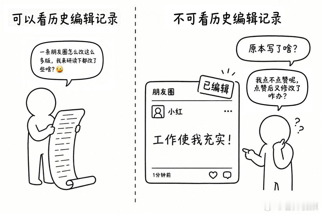 【微信回应朋友圈为何没有编辑功能】 微信朋友圈现在过去未来都无编辑功能 8月14