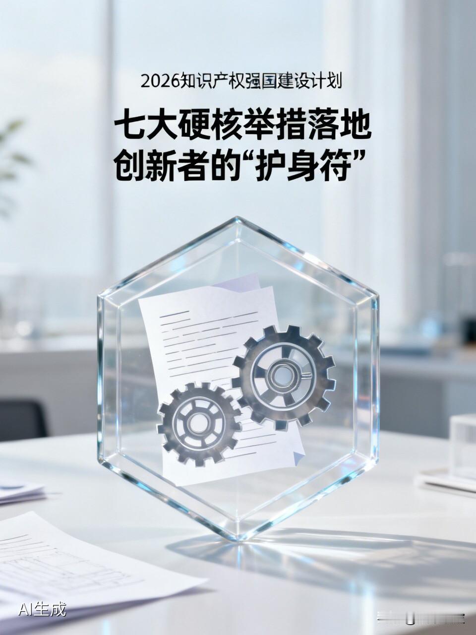 国家印发2026知识产权强国建设计划，七大硬核举措落地，创新者终于等来“护身符”