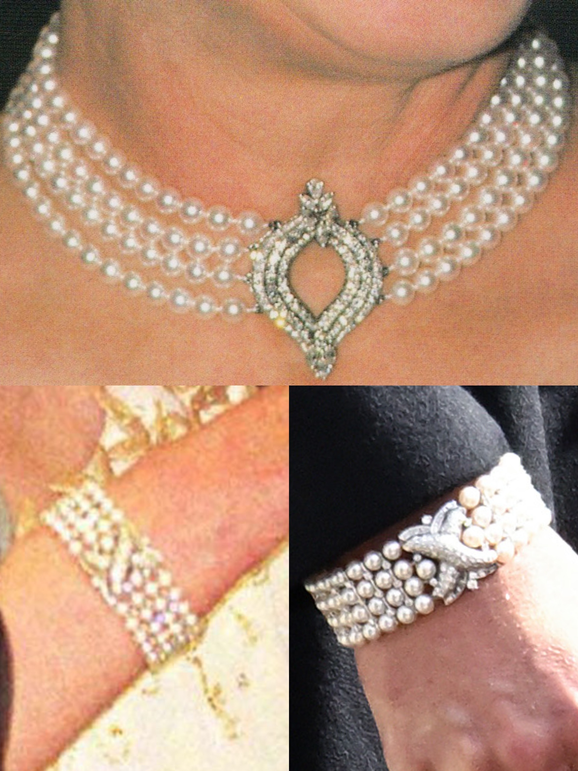 The Four Row Japanese Pearl Choker（四排日式珍