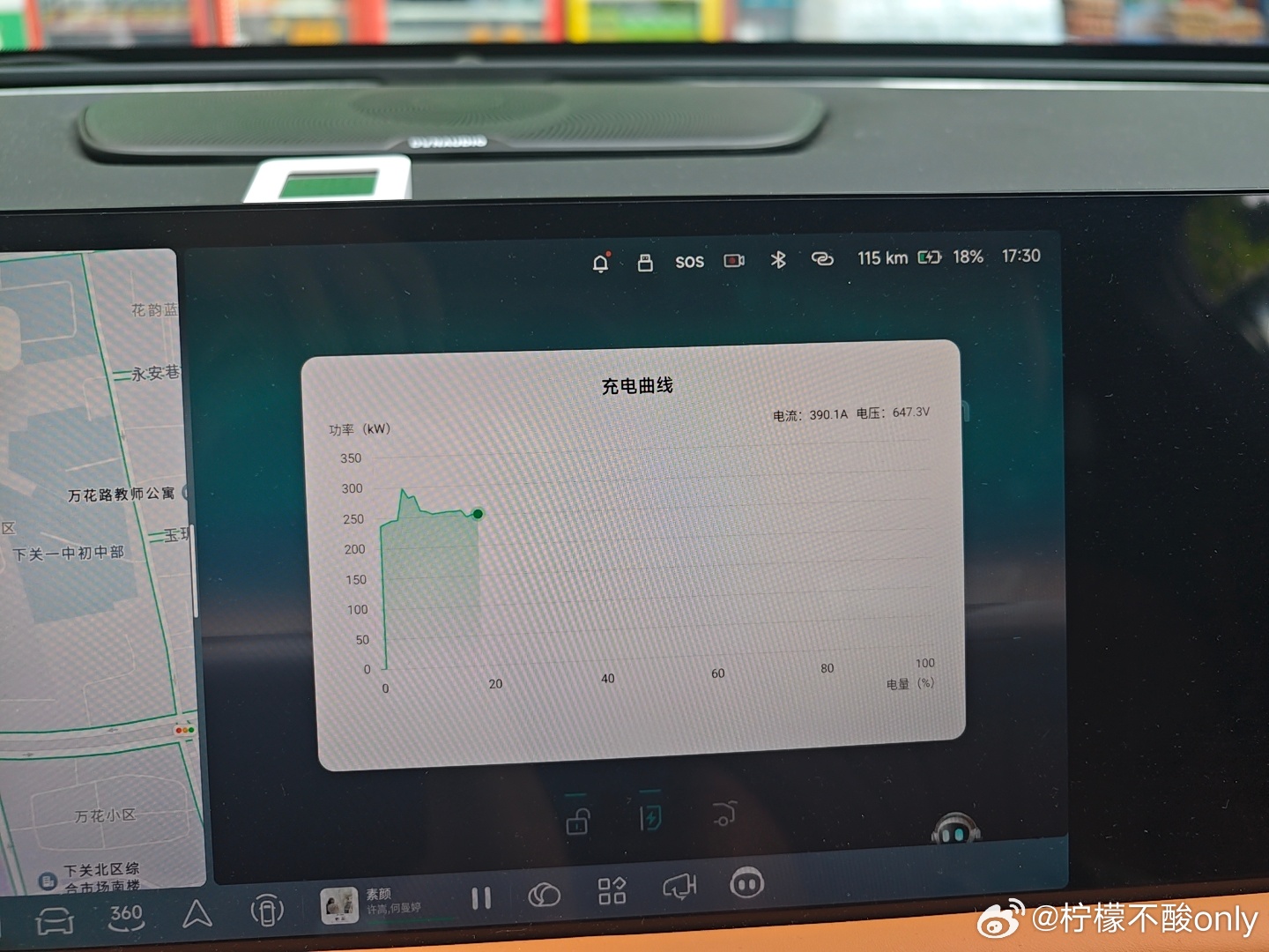 G9现在很强啊！今天昆明跑到大理，续航剩下0km插上枪，直接拉到250kw，从0