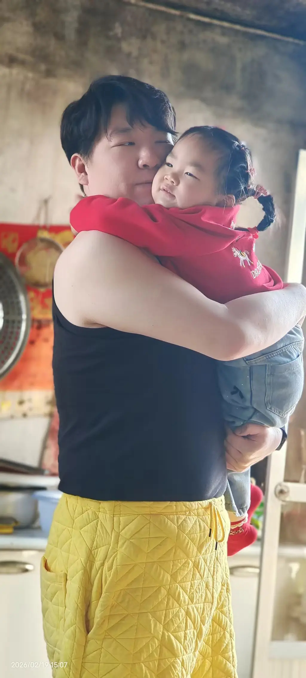 于霄伟和宝贝妹妹。 