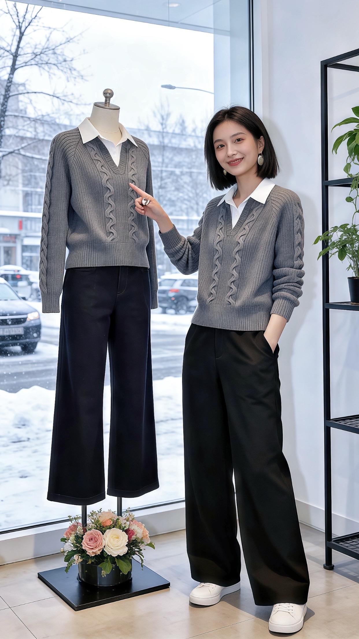 老钱风穿搭承包新年高级感 漂亮内搭让我赢在了穿搭起跑线 单穿内搭都好看...