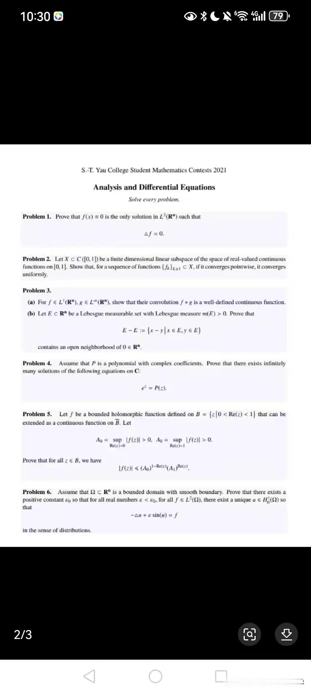 丘成桐大学生竞赛题目全英文，
作答也必须要求全英文。
学习从来没有终点，
这也是