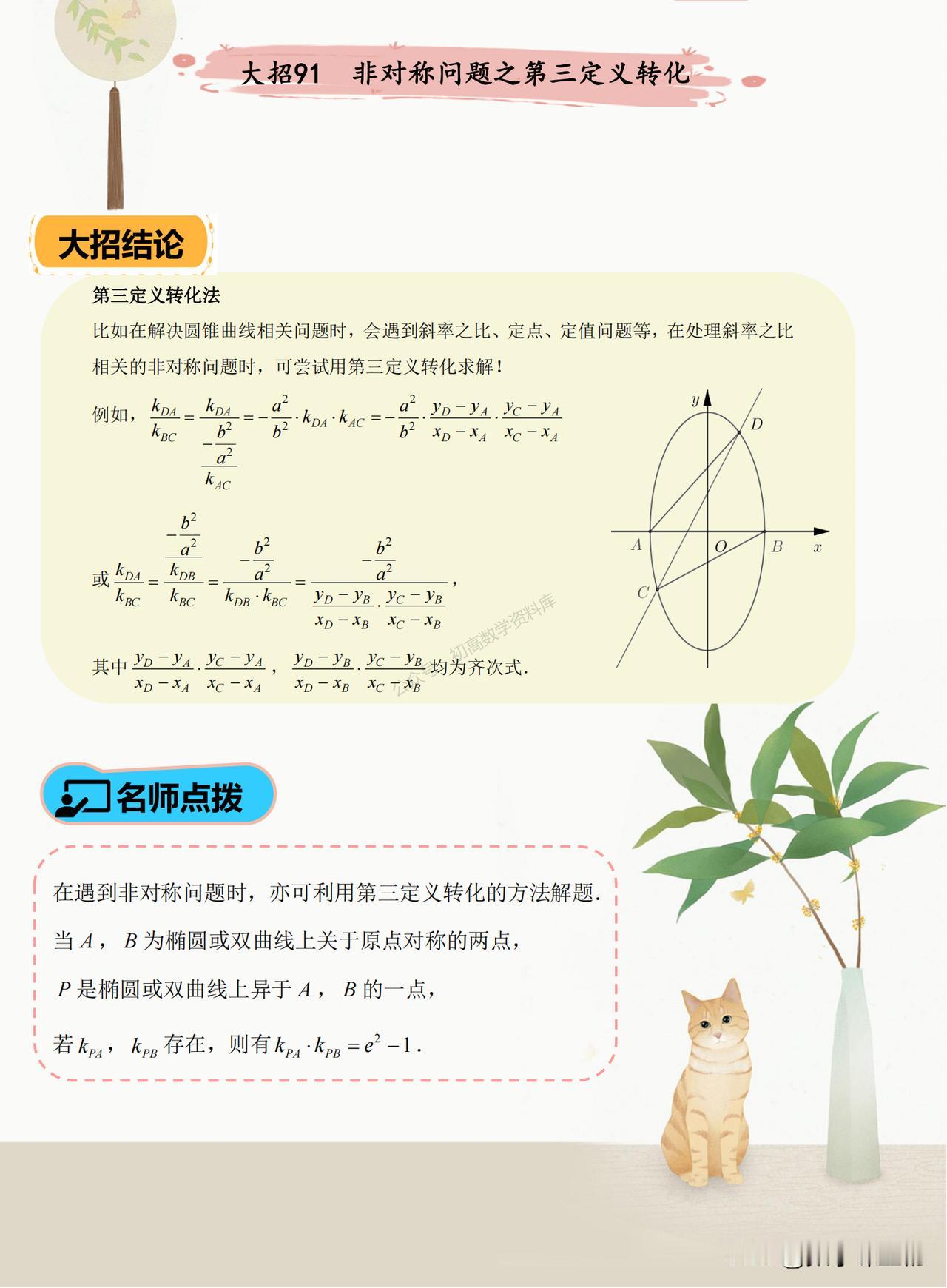 高中数学——课本之外结论、方法汇编