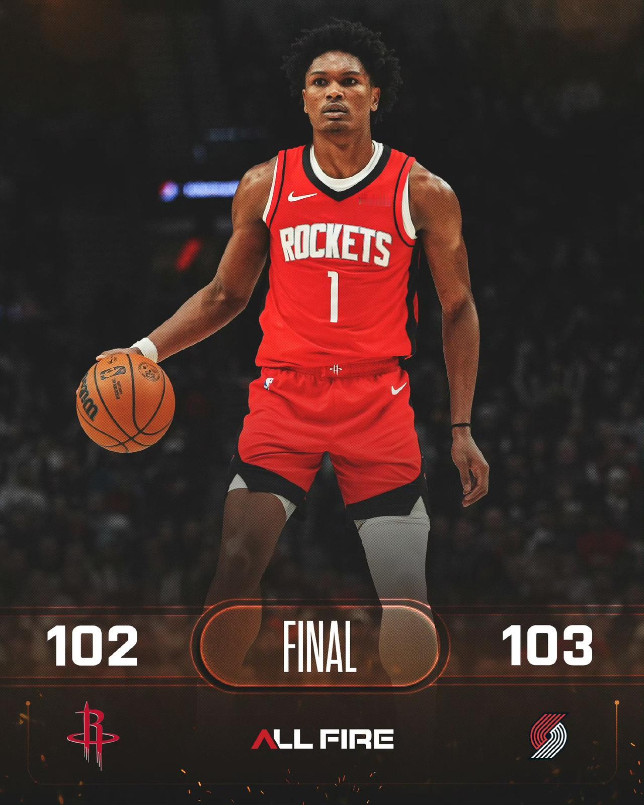 火箭最终102:103小开。

惨不忍睹的命中率输了你得认。