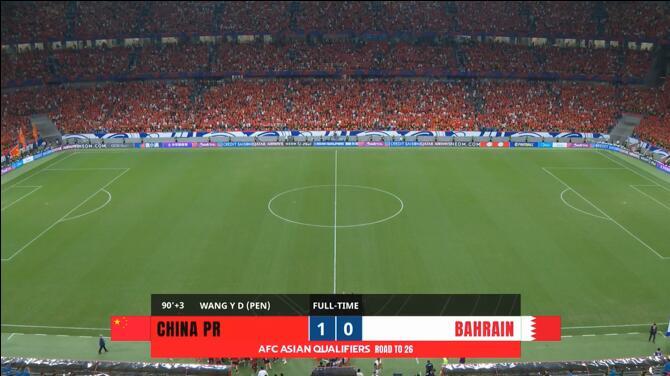 #国足1比0巴林# #国足双杀巴林# 18强赛末轮，国足1-0双杀巴林，王子铭造
