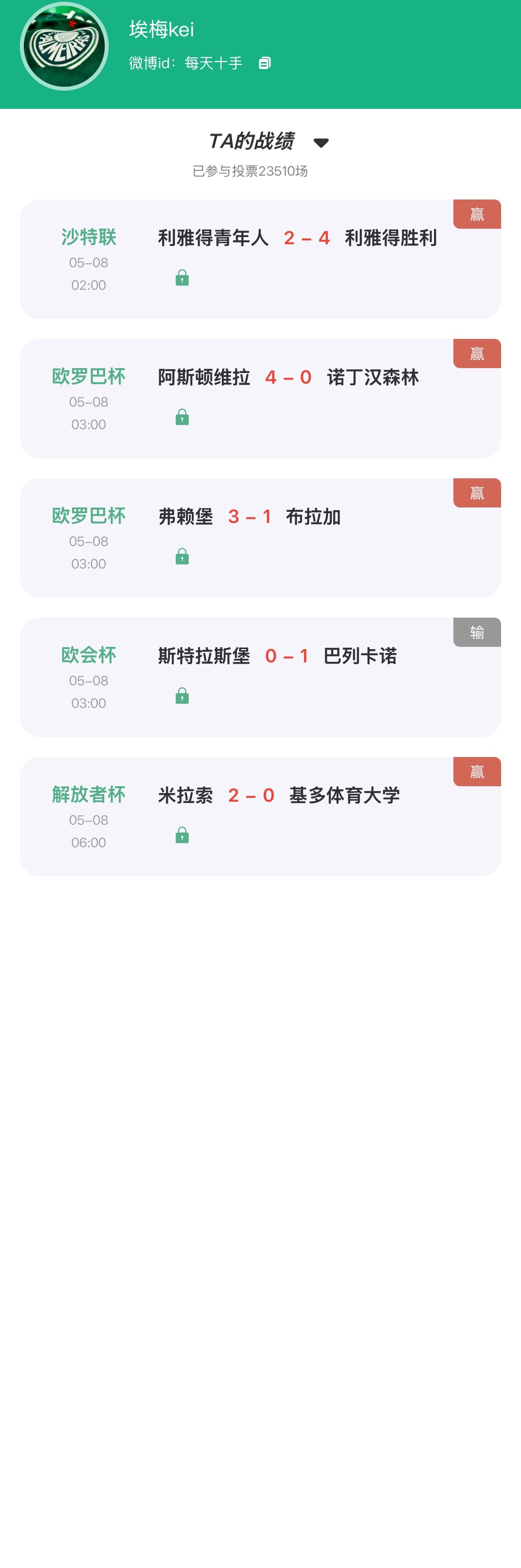 “猜球”去年月冠 昨日001及单关维拉与利雅得胜利双双全中，竞彩5中4！季榜第一