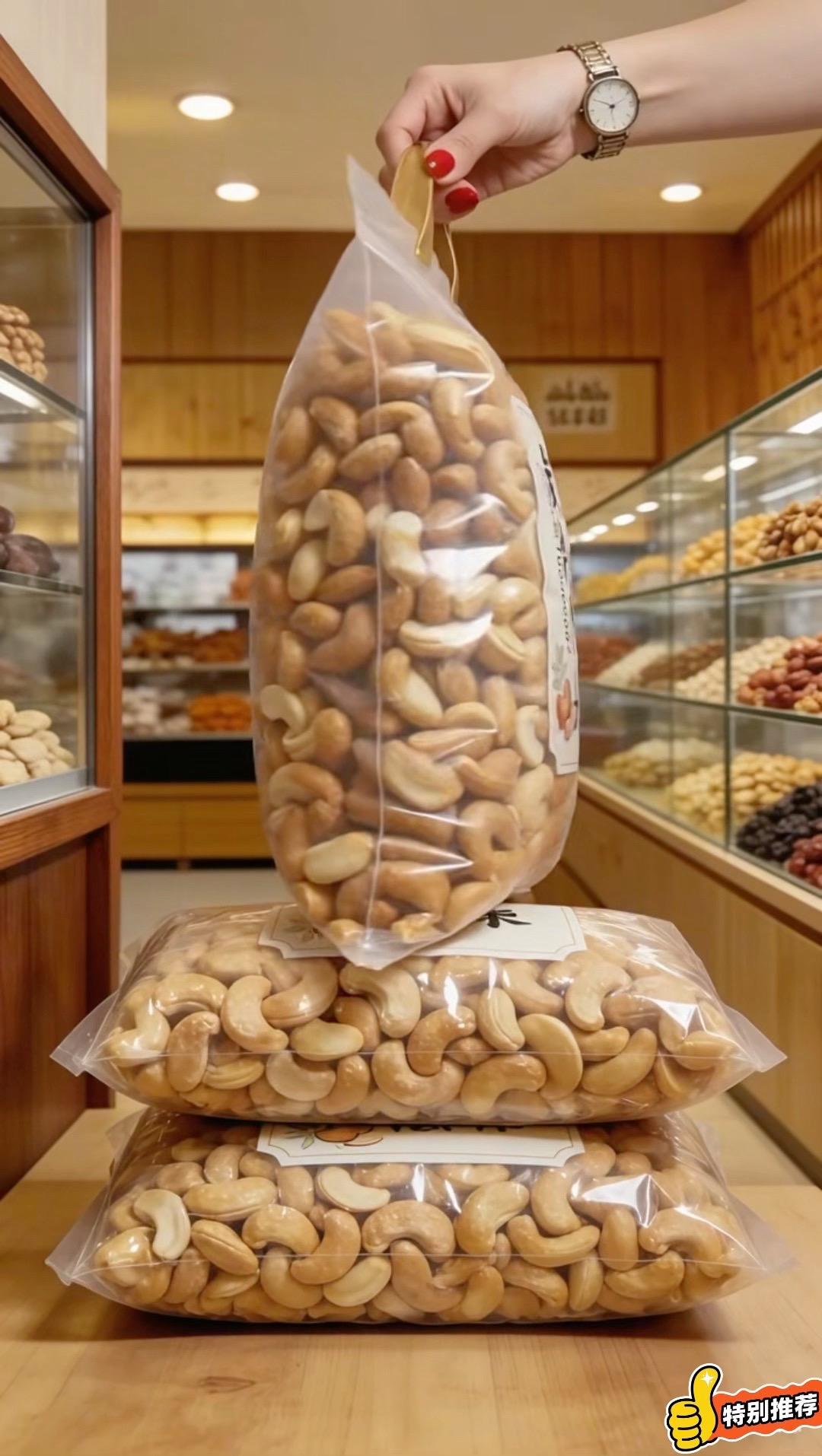 大个饱满香酥炭烧腰果